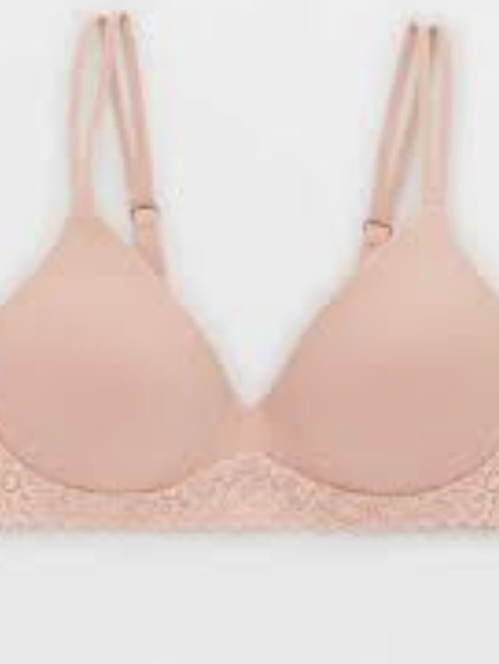 Aerie. Real Sunnie Lace Demi Blossom Trim Bra. Size 36C.